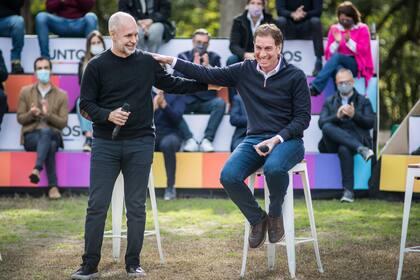 Horacio Rodríguez Larreta y Diego Santilli