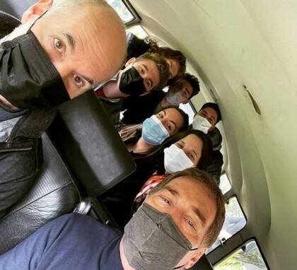 Horacio Rodríguez Larreta y Diego Santilli en la "Santileta"