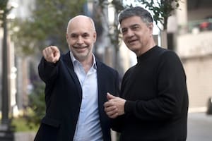 Horacio Rodríguez Larreta y Jorge Macri, en plena campaña