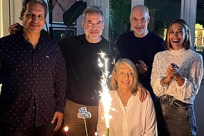 Horacio Rodríguez Larreta y sus hermanos en el cumpleaños 83 de su madre, Cristina Díaz Alberdi