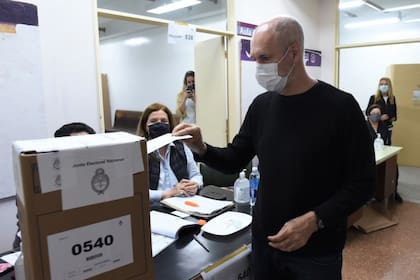 Horacio Ropdríguez Larreta votó en la Facultad de Derecho