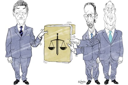 Horacio Rosatti, Carlos Rosenkrantz y Ricardo Lorenzetti