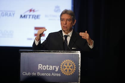 Horacio Rosatti, durante la conferencia del Rotary Club