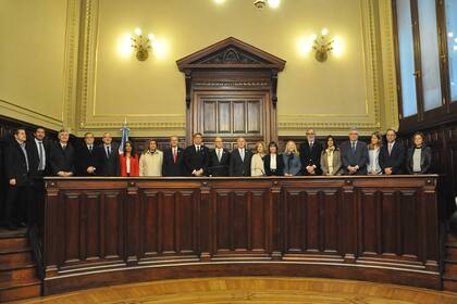 Los jueces de la Corte Suprema con los consejeros