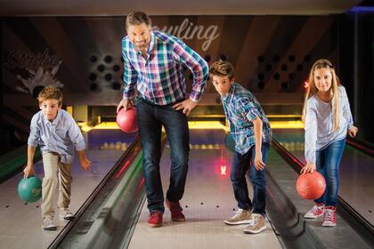 Horacio y sus hijos, en una tarde de fotos y diversión