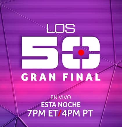 Horario de la final de Los 50 de Telemundo
