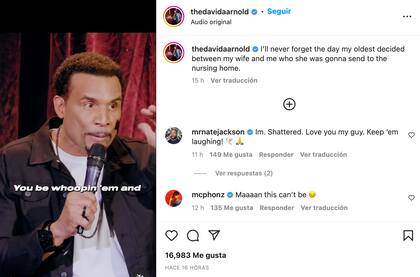 Horas antes de su fallecimiento, David Arnold hizo un posteo en redes sociales