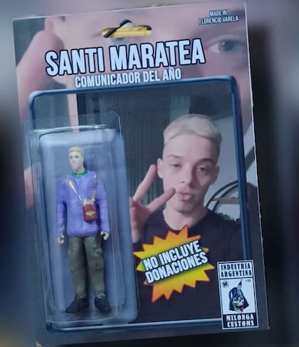 Horas después de la entrevista, "ieie" publicó en su Instagram el primer muñeco de Santi Maratea. "No incluye donaciones", aclara