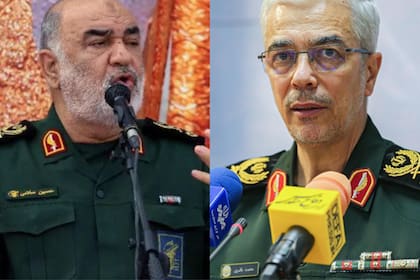 Hossein Salami, el jefe supremo de la Guardia Revolucionaria y Mohamad Bagheri, el jefe del ejército iraní murieron en los ataques de Israel
