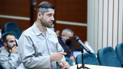 Hosseini, durante las audiencias judiciales en Teherán