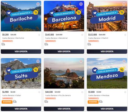 Hot Sale 2022: las ofertas más elegidas para irse de viaje en vacaciones (Foto: Captura de pantalla)