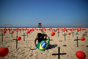 Otro hito. Brasil superó la barrera de las 100.000 muertes por coronavirus