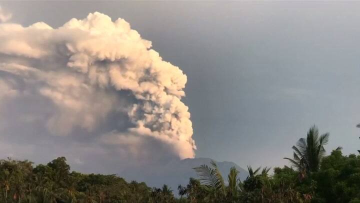 Timelapse del volcán de Bali