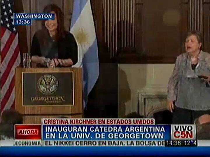 Las perlitas de la conferencia de la Presidenta en Georgetown (C5N)