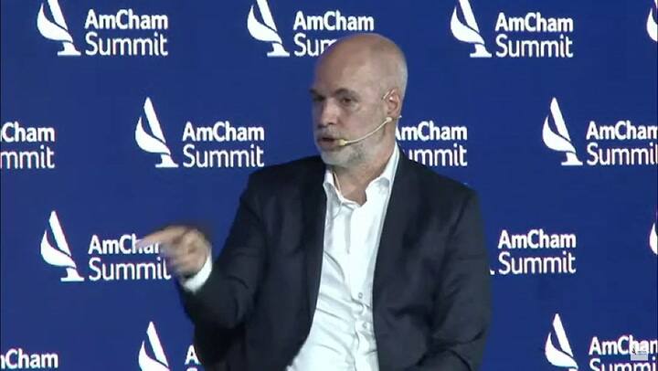 Entrevista a Larreta en AmCham Summit 2023