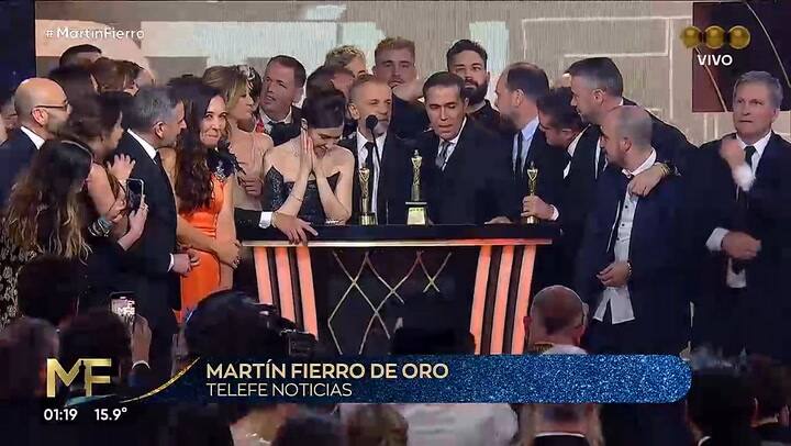 Telefe Noticias gano el Martin Fierro de Oro