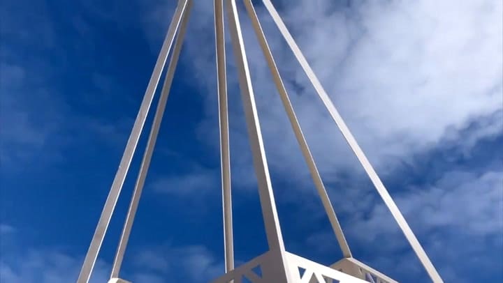 Nueva escultura Publica en Pinamar