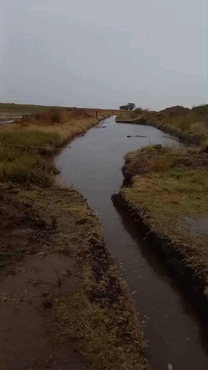 Lluvias en la provincia de Buenos Aires en el partido de Carlos Tejedor