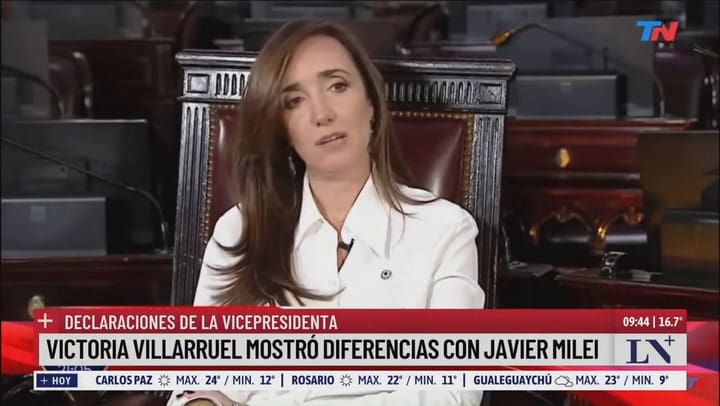 Villarruel defendió el aumento a legisladores: "Los senadores y diputados no ganan bien"