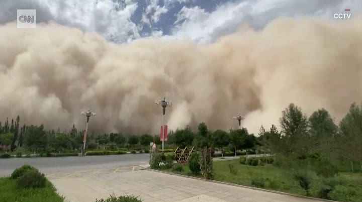 Tormenta de arena en China - Fuente: CNN