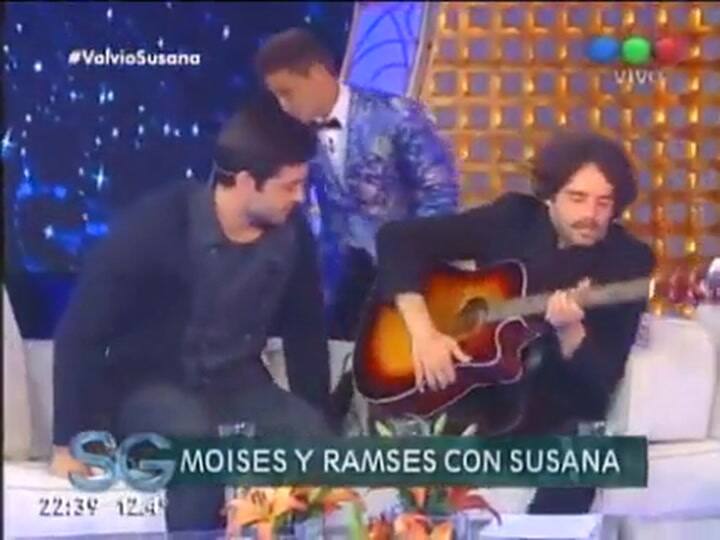 Moisés y Ramsés con Susana - Fuente: TELEFE