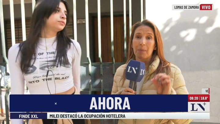 Melanie, the fire neighbor in Lomas de Zamora