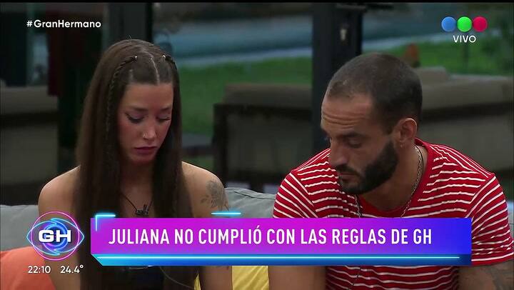 Gran Hermano expulsó a Juliana