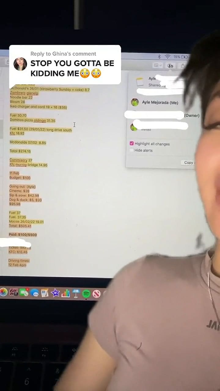 La joven dio pruebas de lo que reveló