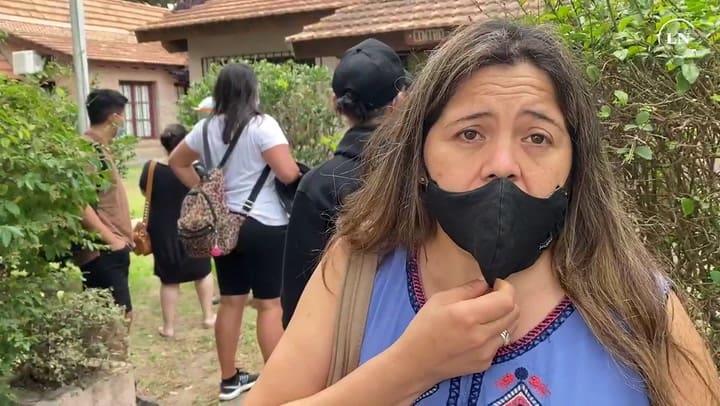 Largas filas en el centro de testeo público de Pinamar