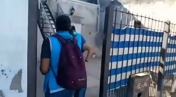 El momento de la detención del carnicero