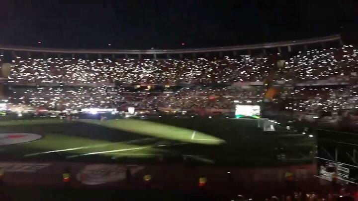 La ovación a Marcelo Gallardo en el Monumental - Fuente: Twitter