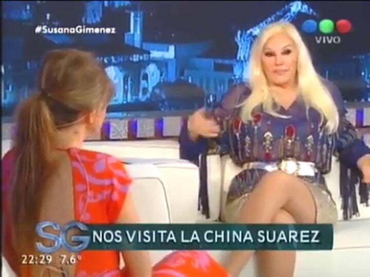 Susana y la China Suárez sobre Vicuña