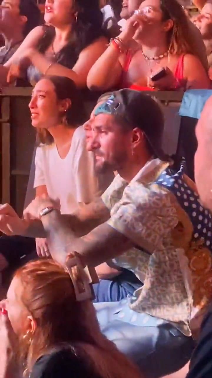 La reacción de Rodrigo de Paul al ver a Tini en el inicio de su gira