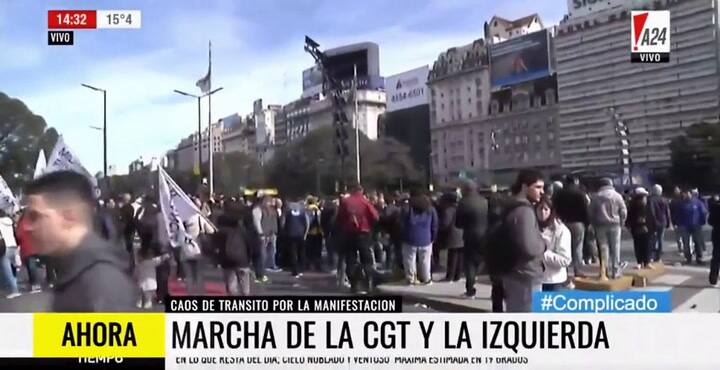 Incidentes la marcha de la CGT