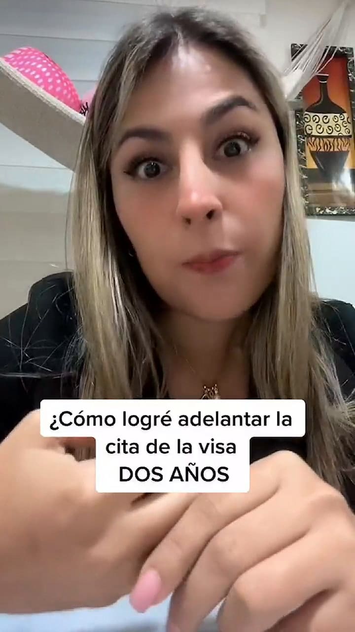 Cómo adelantar la cita de la visa dos años, según una tiktoker