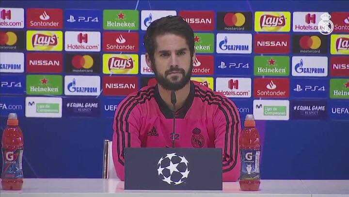 La conferencia de prensa de Isco tras su operación - Fuente: Real Madrid CF