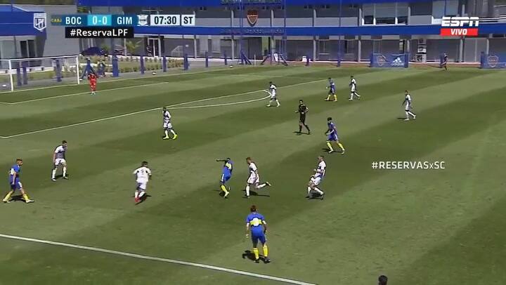 Sebastián Villa marcó un gol en reserva y sorprendió a todos con su festejo