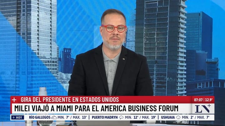 El viaje de Milei a Miami para partidicpar del America Business Forum