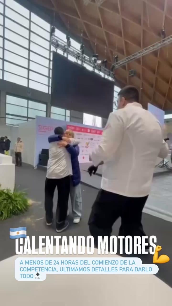 Así se preparaba la delegación argentina el jueves 15 de enero antes del Mundial