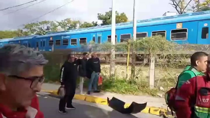Asi quedó el auto tras el choque