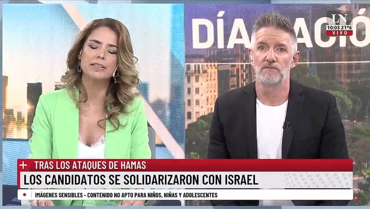 Luis Novaresio cargo contra Myriam Bregman por su postura en el conflicto belico entre Israel y Palestina
