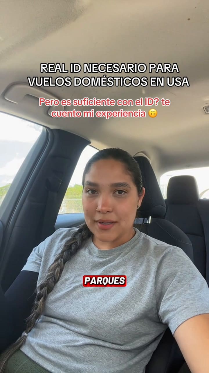 Venezolana quiso viajar en avión con su licencia como Real ID y esto le pasó