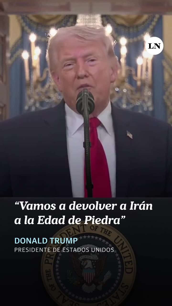 "Vamos a devolver a Irán a la Edad de Piedra": Donald Trump brindó una cadena nacional