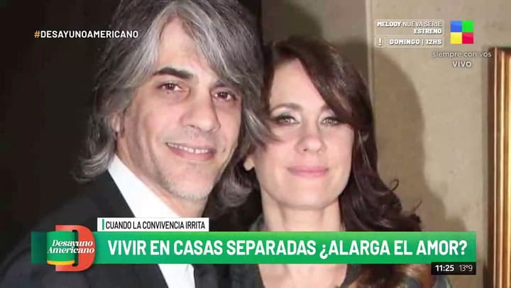 Pablo Echarri no descarta dormir en una cama separada a Nancy Dupláa