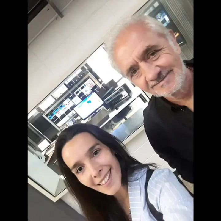 Oscar “Cholo” Gómez Castañón y su novia Silvana, celebrando el amor a través de Instagram