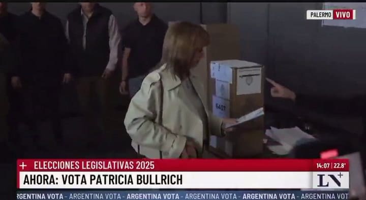 Patricia Bullrich dobló mal la boleta