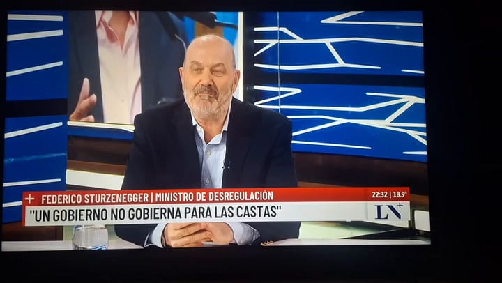 El Ministro el año pasado en una entrevista en LN+ con José Del Rio