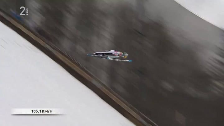 El salto de Prevc que se convirtió en récord mundial