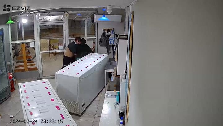 Robo en un heladeria