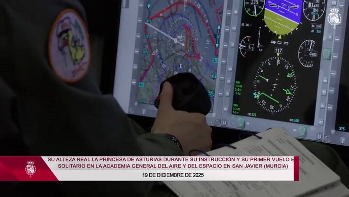 El video publicado por la Casa Real española sobre el vuelo de Leonor